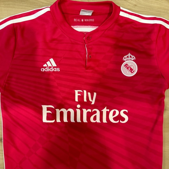Real Madrid Men’s XL Pink Away Jersey #7 Ronaldo 2015 Adidas - Picture 7 of 7